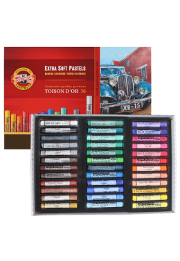 Estojo Giz Pastel Secor Extra Macio C/36 8555 Koh-i-noor